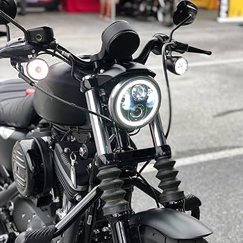Hogworkz® 5.75インチ LED ハーレーxl1200,883 Amazon.com: Hogworkz® 5.75 Inch LED Halomaker™ Headlight
